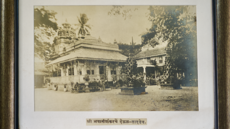 The historic Bhavani Shankar Temple in Tardeo, co-founded by Nana Shankarsheth in 1806.