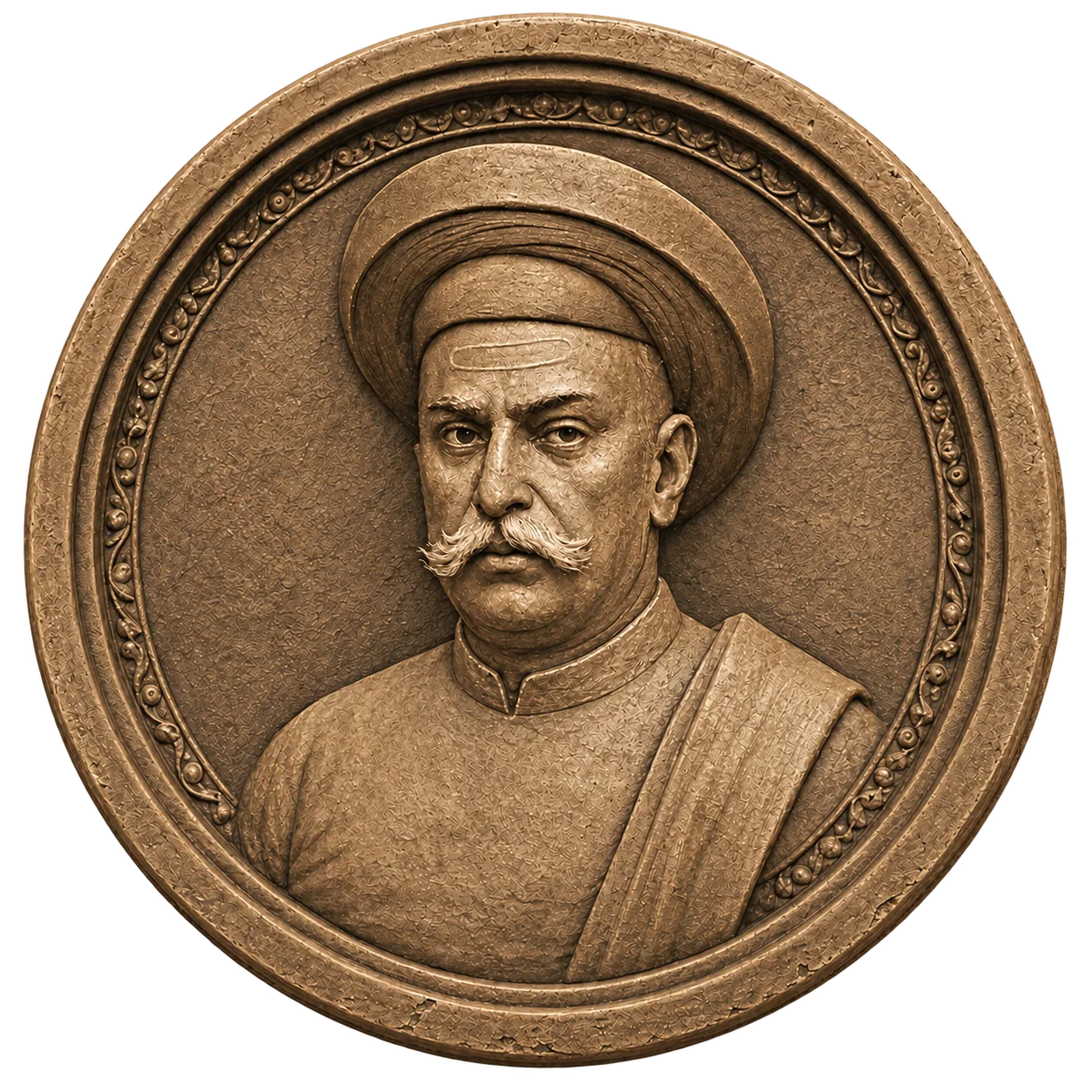 Jagannath Shankarshet medallion bust portrait